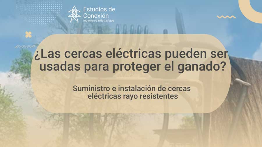 Pararrayos cerca eléctrica