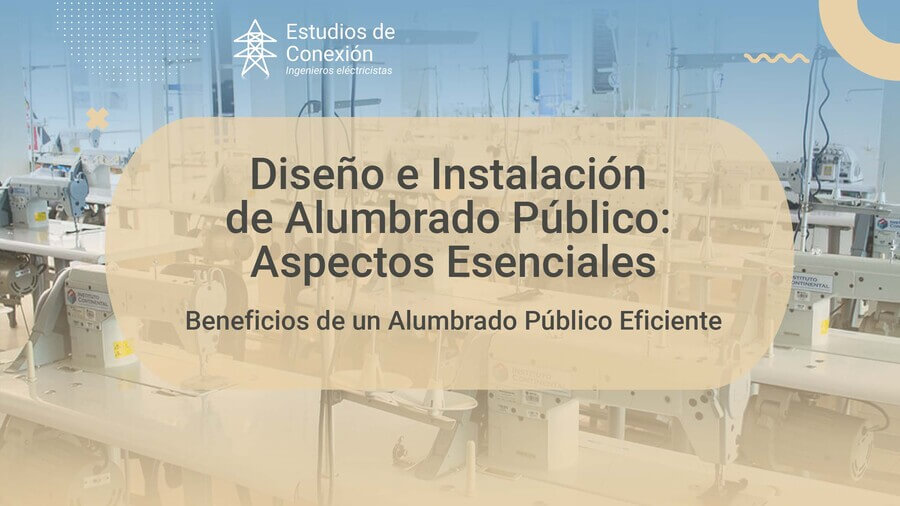 Diseño e instalación de alumbrado publico