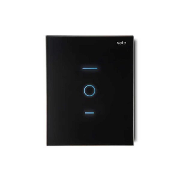Dimmer Inteligente Plura Negro con Caja 2400 – Control Preciso de Iluminación