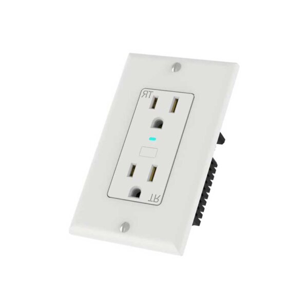 Toma Doble P/T Inteligente Vta Blanco con Caja 2400 (15A)