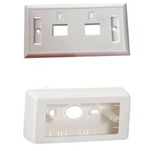 Suministro e instalación de Faceplate UTP 6A con caja 2400 y suplemento